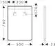 Hansgrohe-Xarita-Lite-Q-Spiegel-mit-horizontaler-LED-Beleuchtung-500-30-Wandschalter-Mattschwarz-54956670 gallery number 1